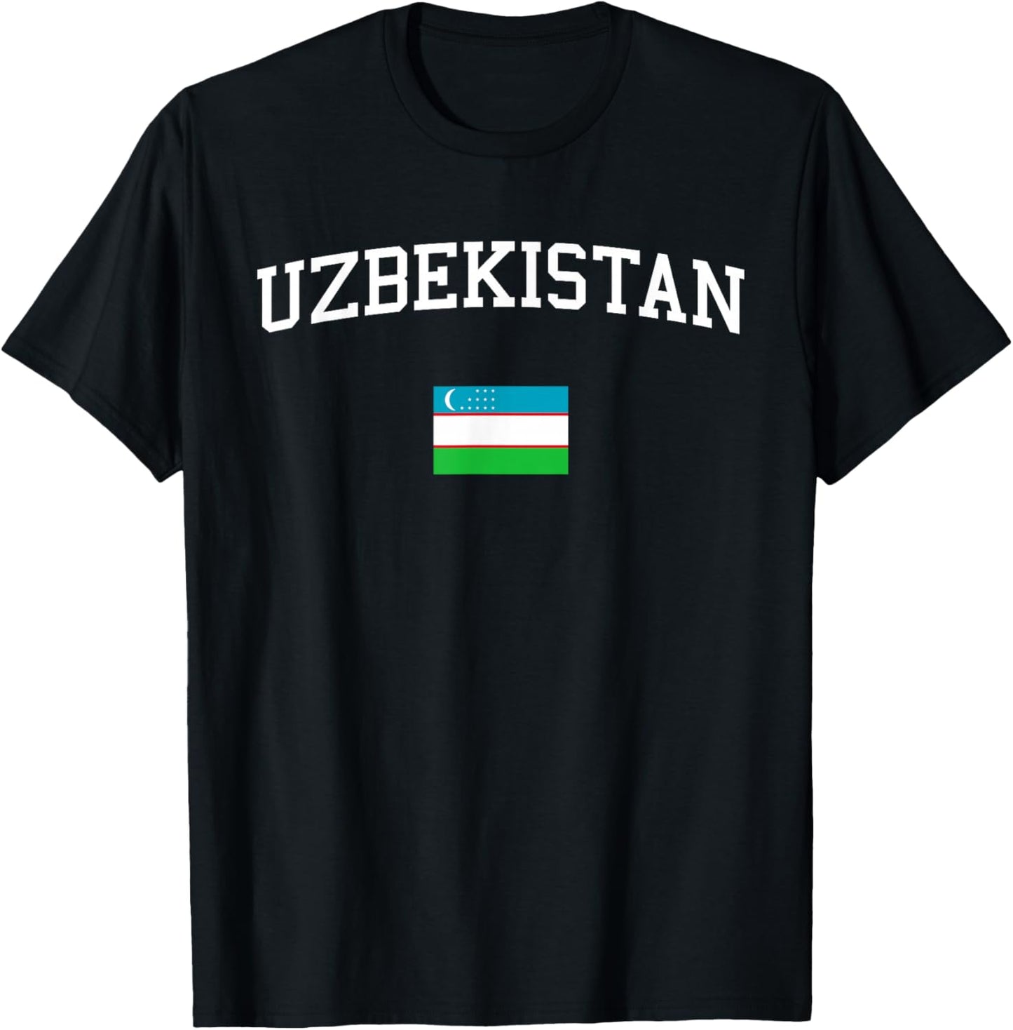 Uzbekistani Flag Men Women Kids Uzbekistan T-Shirt - T-Shirt | Black