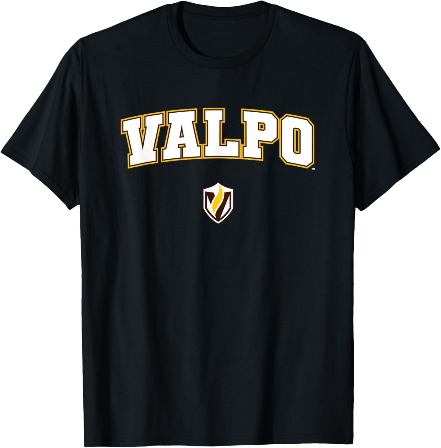 Valparaiso University Valpo Crusaders Arch Logo T-Shirt - T-Shirt | Black