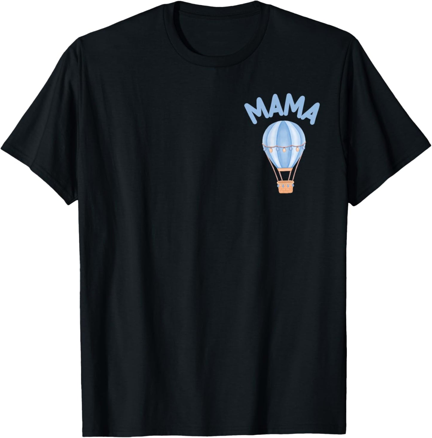Mama Hot Air Balloon 1st Birthday Mr Onederful Family Party T-Shirt - T-Shirt | Black