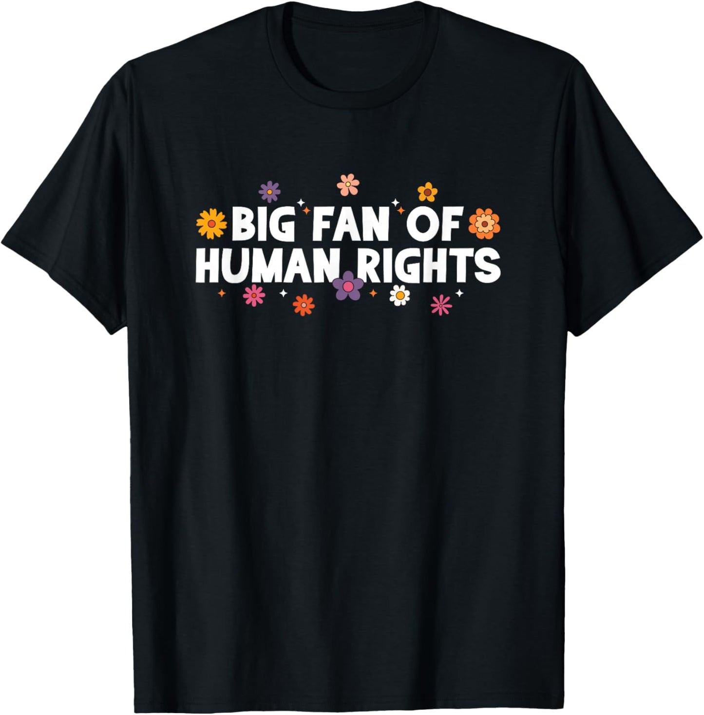 Big Fan of Human Rights, Equality, Inclusion, Protest T-Shirt - T-Shirt | Black