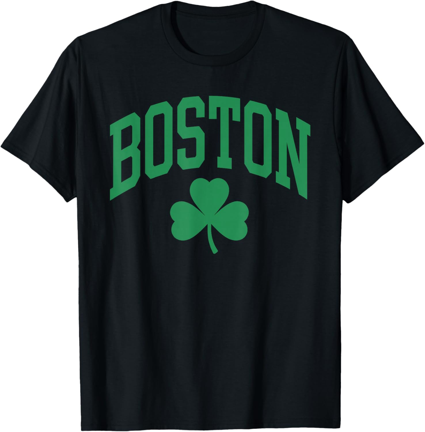 Boston St Patricks Day Shamrock T-Shirt - T-Shirt | Black