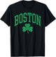 Boston St Patricks Day Shamrock T-Shirt - T-Shirt | Black