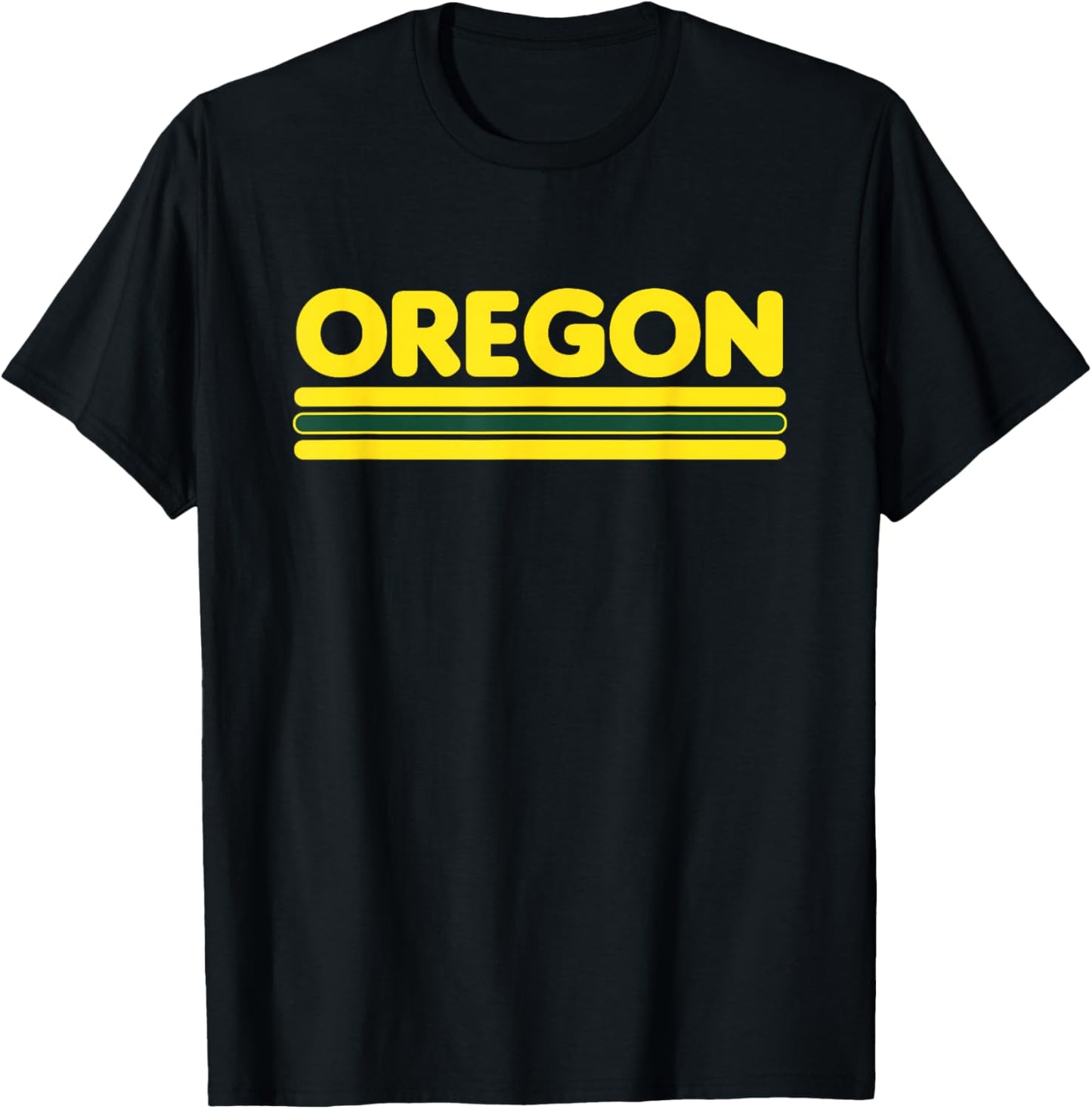Oregon - Throwback Design - Classic T-Shirt - T-Shirt | Black