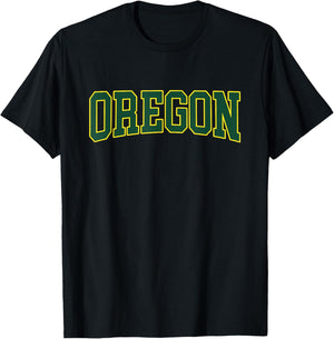 Oregon - Throwback Design - Classic T-Shirt - T-Shirt | Black