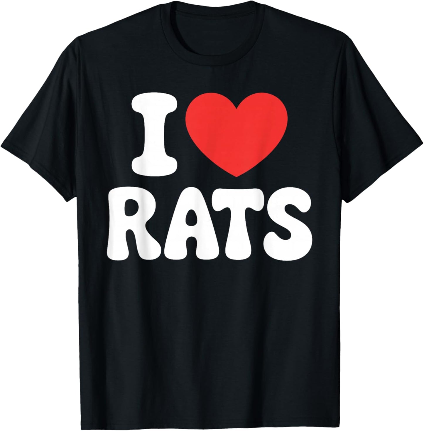 Funny Rat Design Women Kids Rat Owner Rat Lover T-Shirt - T-Shirt | Black