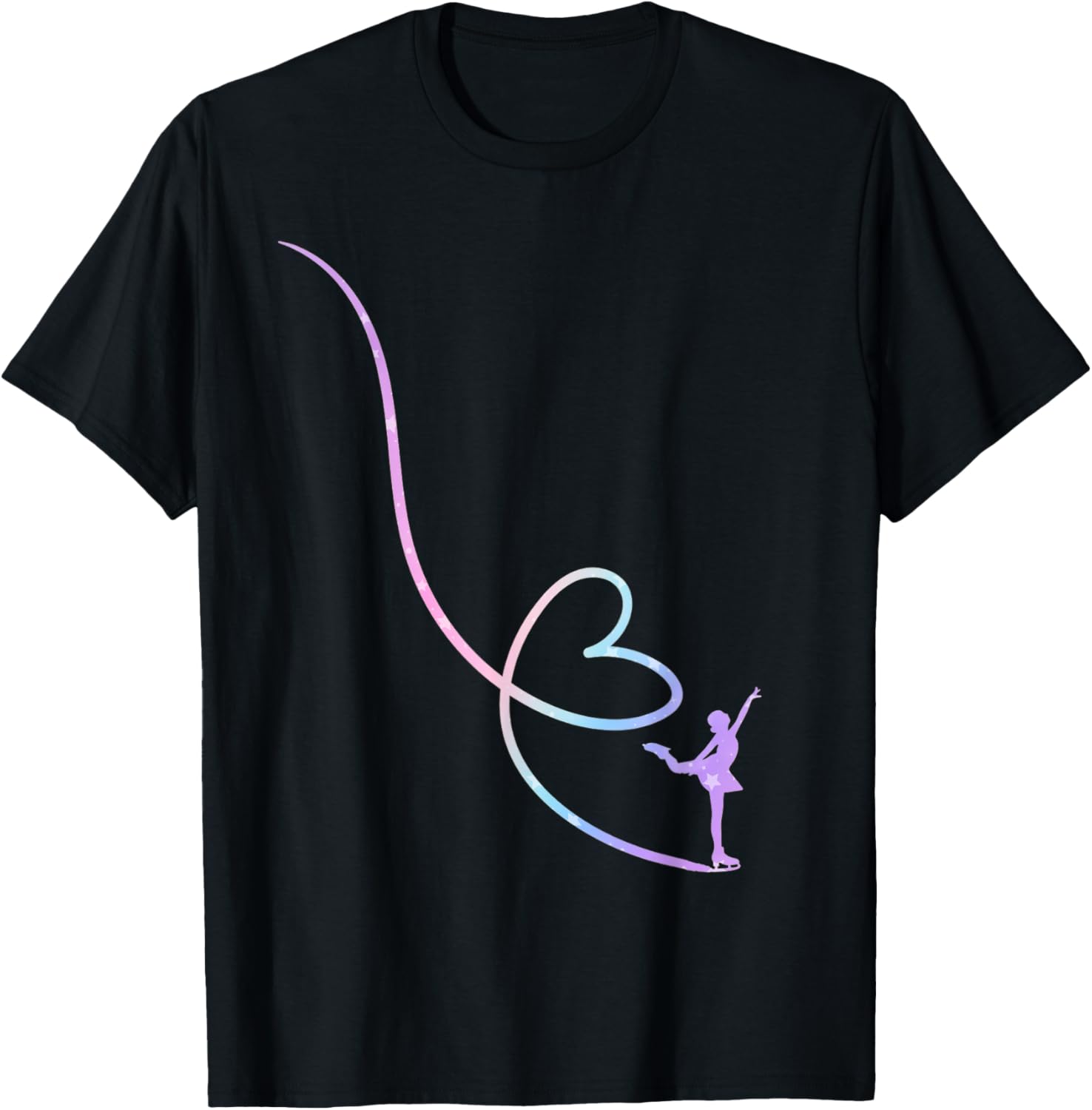 Figure Skater Funny Ice Skating T-Shirt - T-Shirt | Black