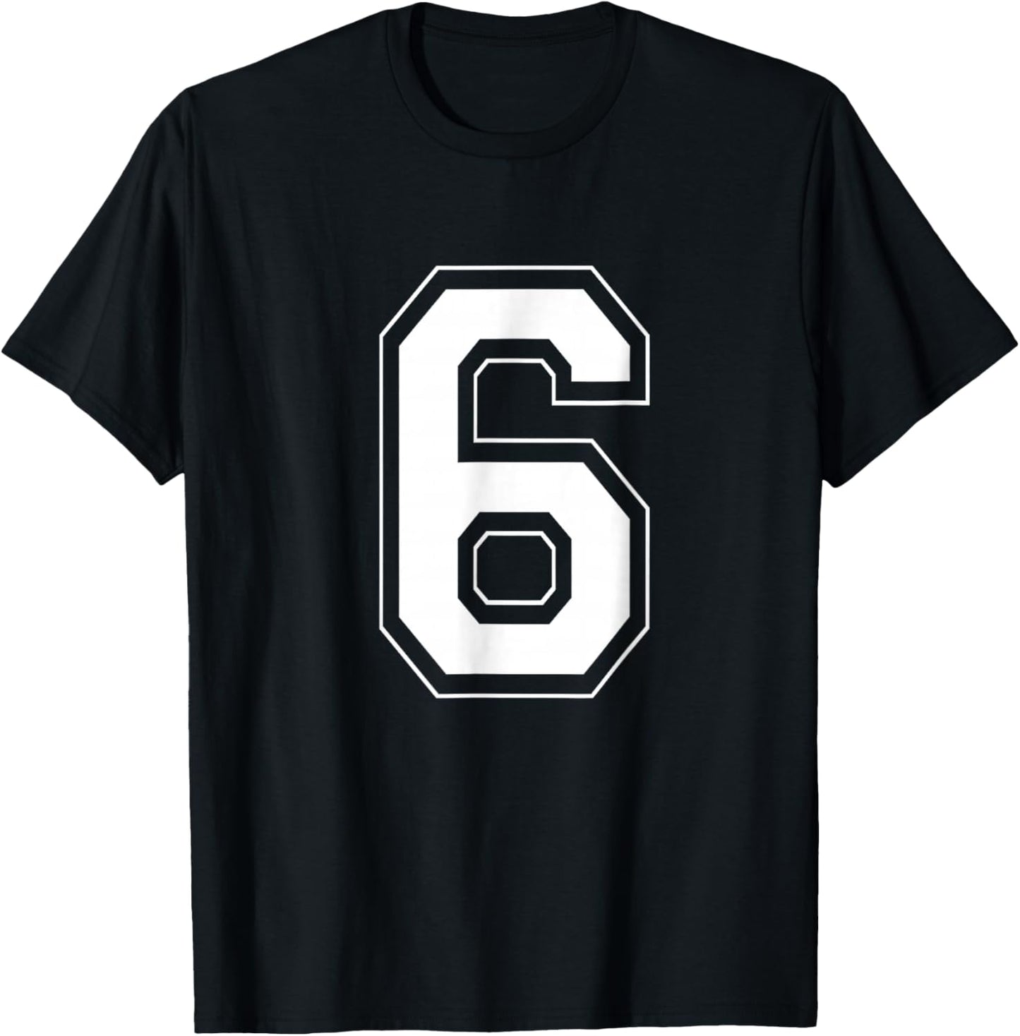 Number 6 Funny Meme Saying 6 7 Six Seven 6th Birthday 6 Year T-Shirt - T-Shirt | Black