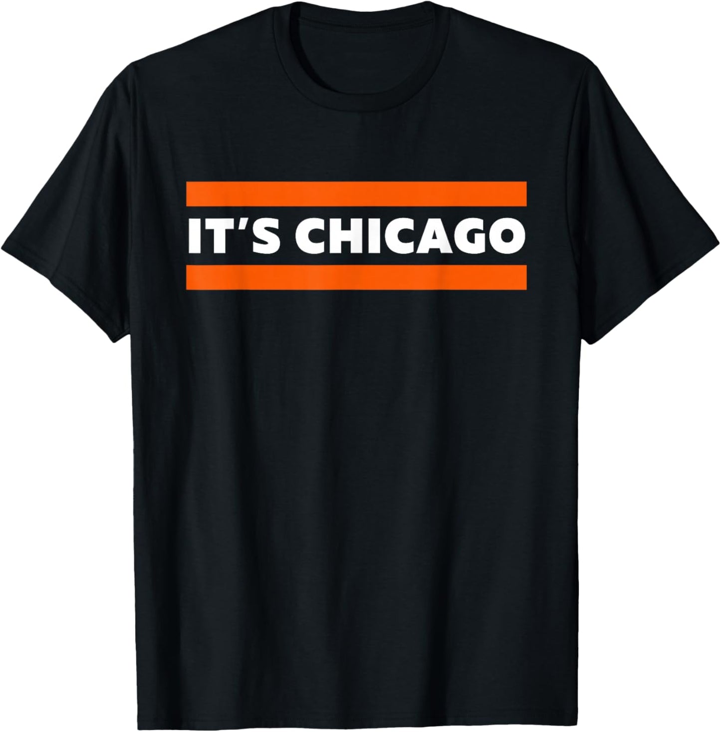 It's Chicago Yeah Blue Orange City Pride T-Shirt - T-Shirt | Black