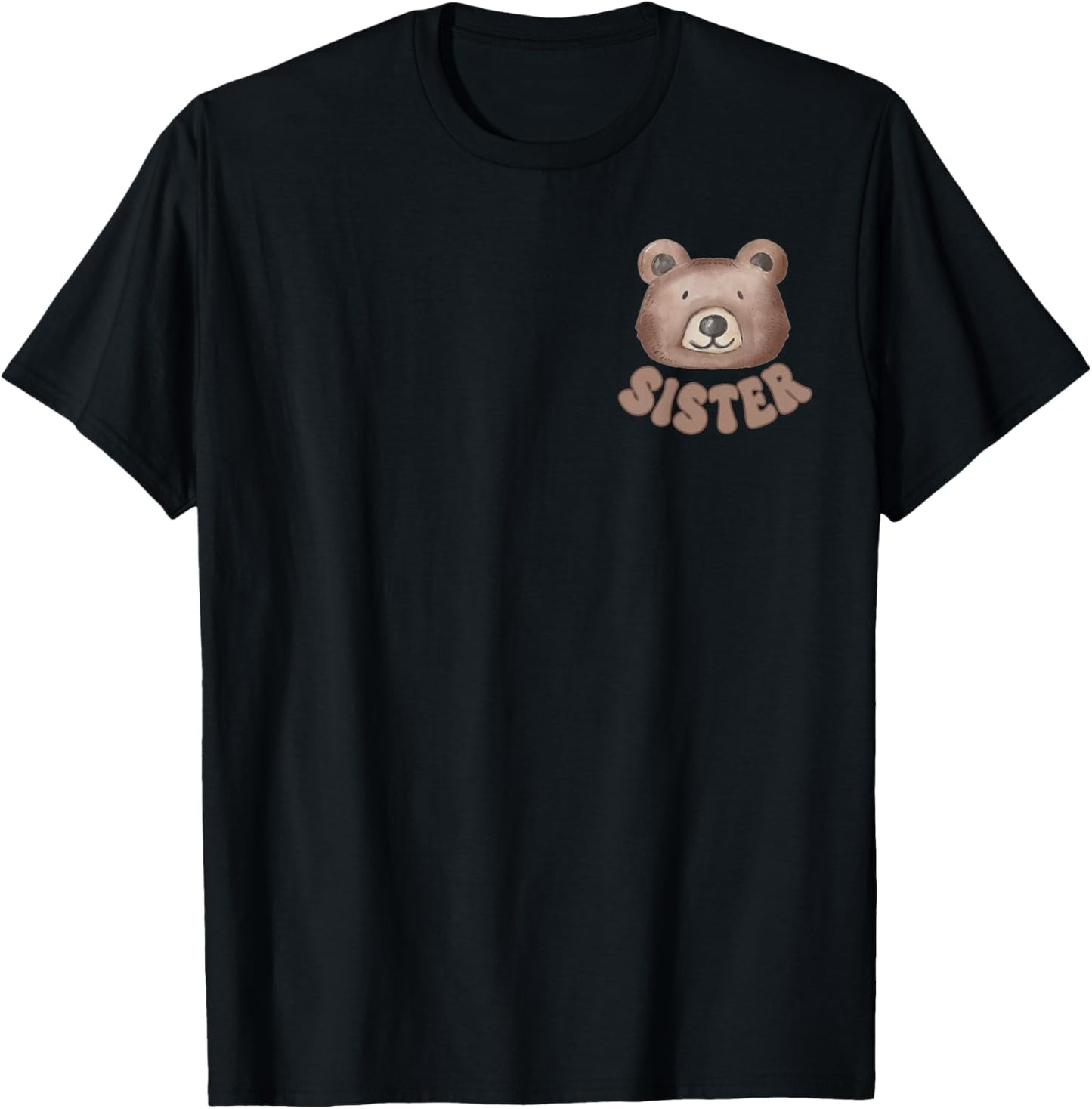 Sister Teddy Bear 1st Birthday Boy Girl Family Matching T-Shirt - T-Shirt | Black