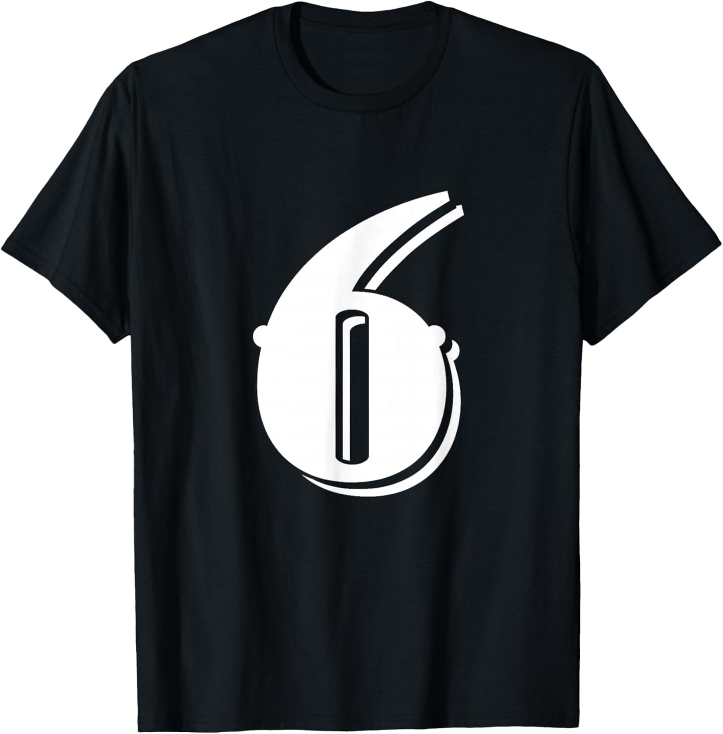Number 6 Funny Meme Saying 6 7 Six Seven 6th Birthday 6 Year T-Shirt - T-Shirt | Black
