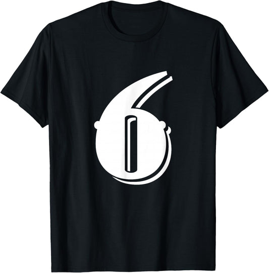 Number 6 Funny Meme Saying 6 7 Six Seven 6th Birthday 6 Year T-Shirt - T-Shirt | Black