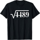 Funny Square Root 4489 67 Meme Saying 6 7 Math T-Shirt - T-Shirt | Black