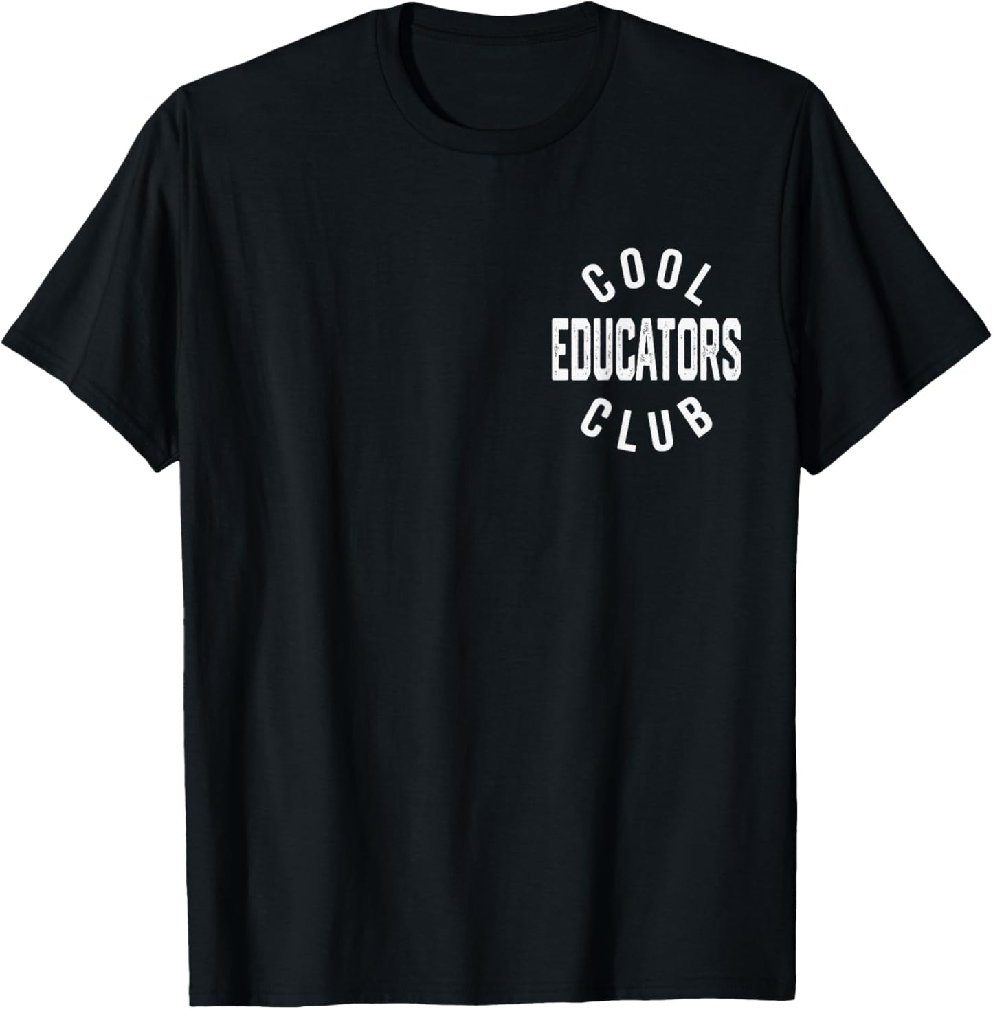 Cool Educators Club Retro Vintage Graphic T-Shirt - T-Shirt | Black