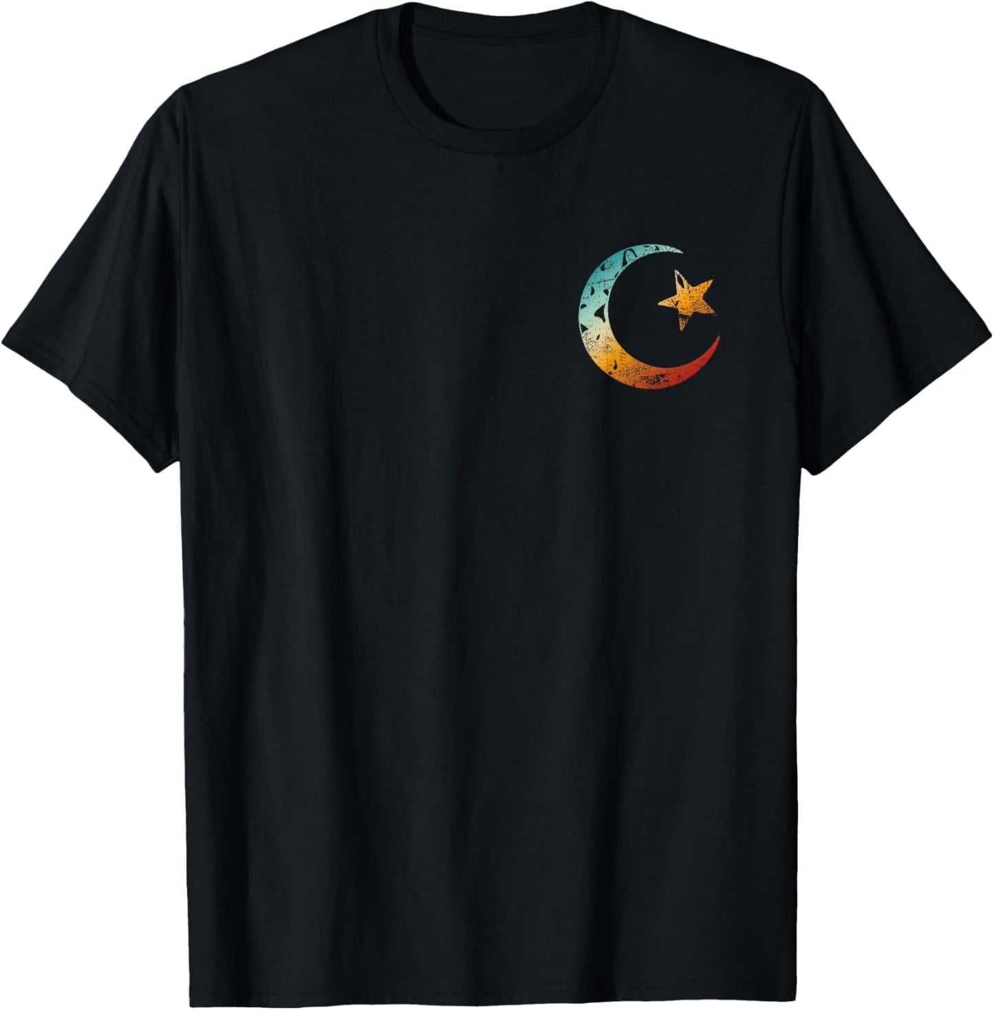 Islam Symbol Star Crescent Islamic Muslim Ramadan T-Shirt - T-Shirt | Black