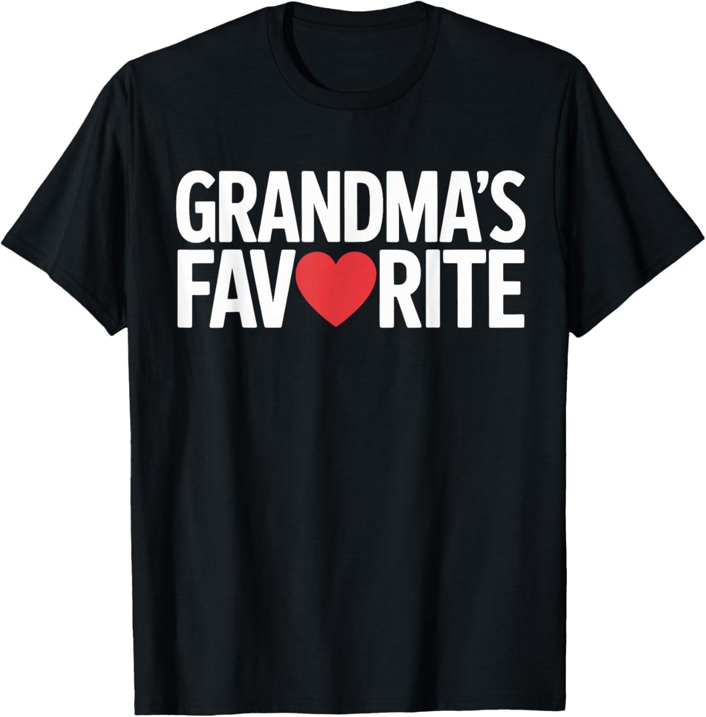 Funny Grandmas Favorite Family Humor Women Kids T-Shirt - T-Shirt | Black