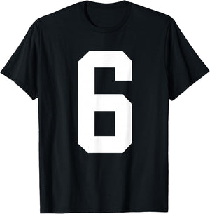 six Seven 67 Meme 6 in Front and 7 on Back (2 Sides) T-Shirt - T-Shirt | Black