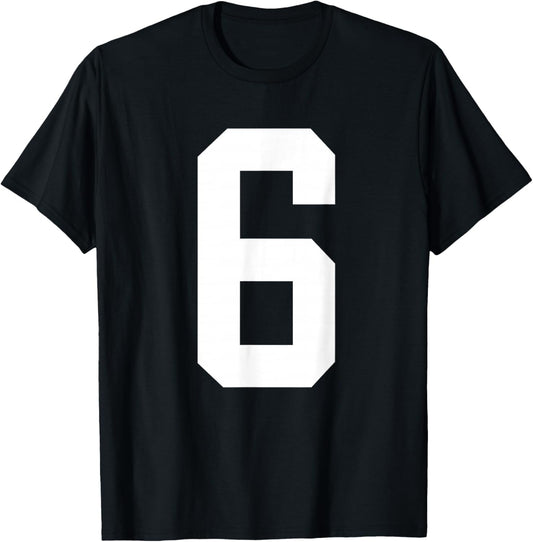 six Seven 67 Meme 6 in Front and 7 on Back (2 Sides) T-Shirt - T-Shirt | Black