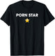 NSFW Porn Star, Gold Star Funny Adult Humor, Vegas Fun T-Shirt - T-Shirt | Black