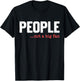 People Not A Big Fan Funny Introvert Sarcasm Mom Dad Joke T-Shirt - T-Shirt | Black