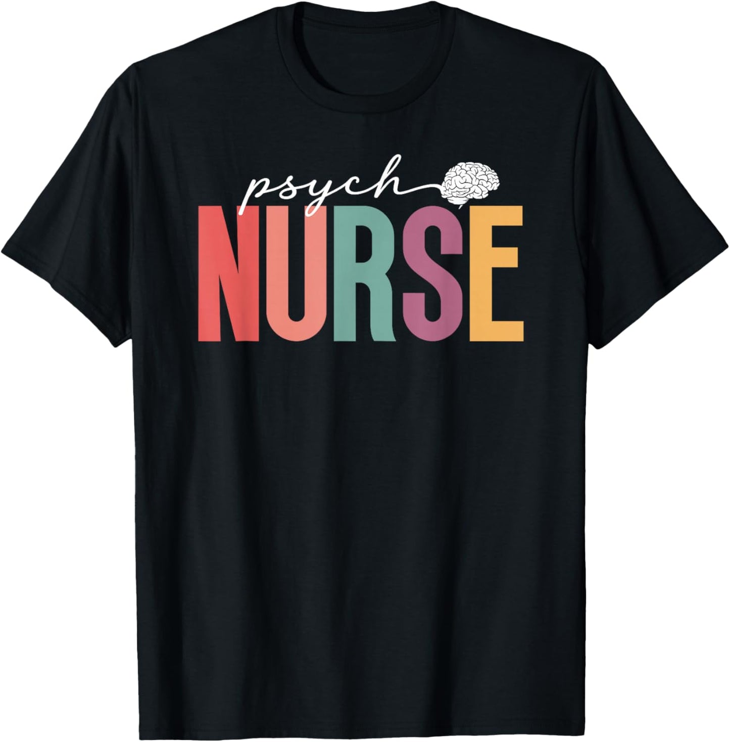 Boho Psych Nurse Appreciation Psychiatric Nurse T-Shirt - T-Shirt | Black