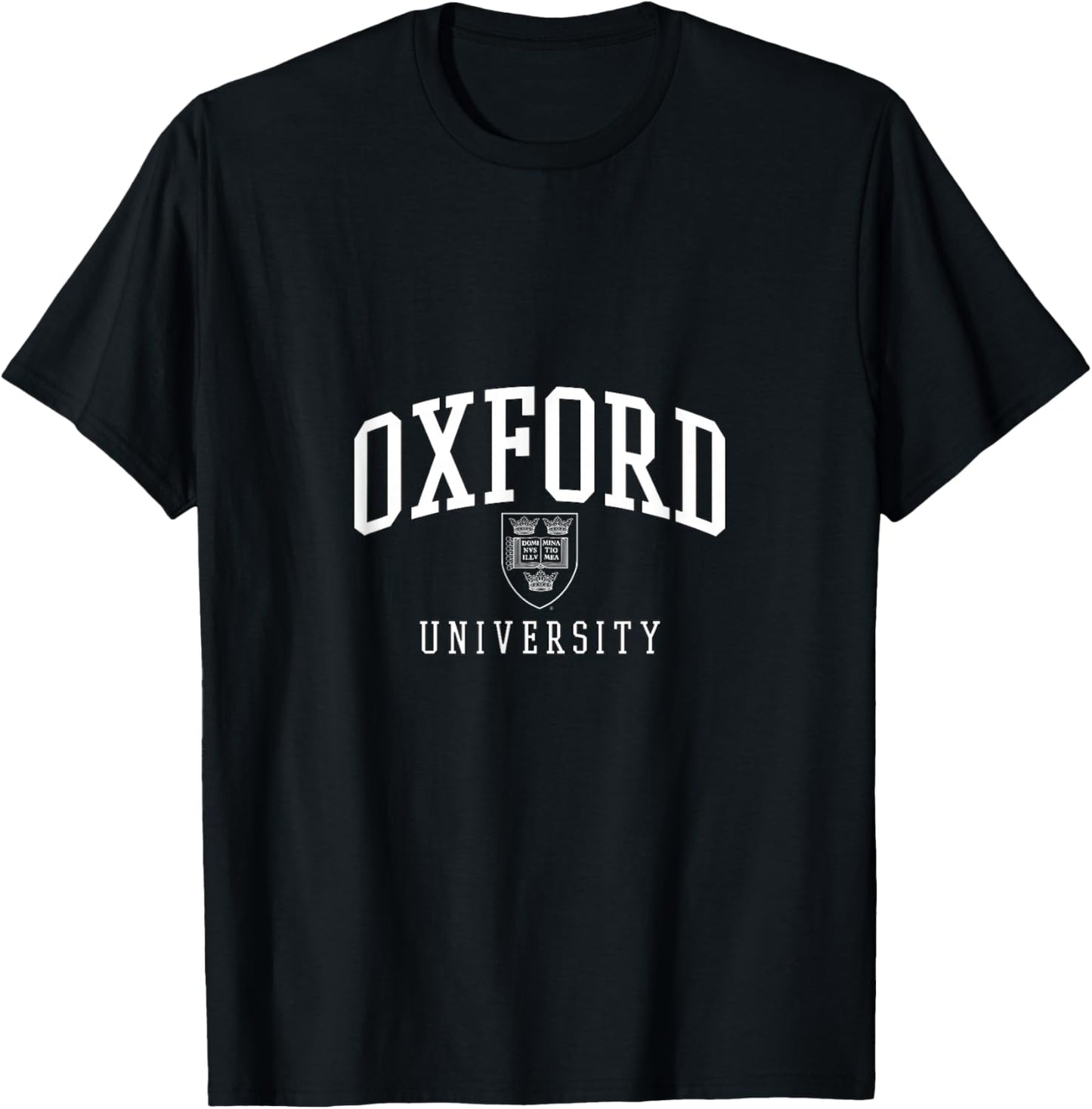 Oxford University Crest Academic Collegiate Sport PAFI246 T-Shirt - T-Shirt | Black