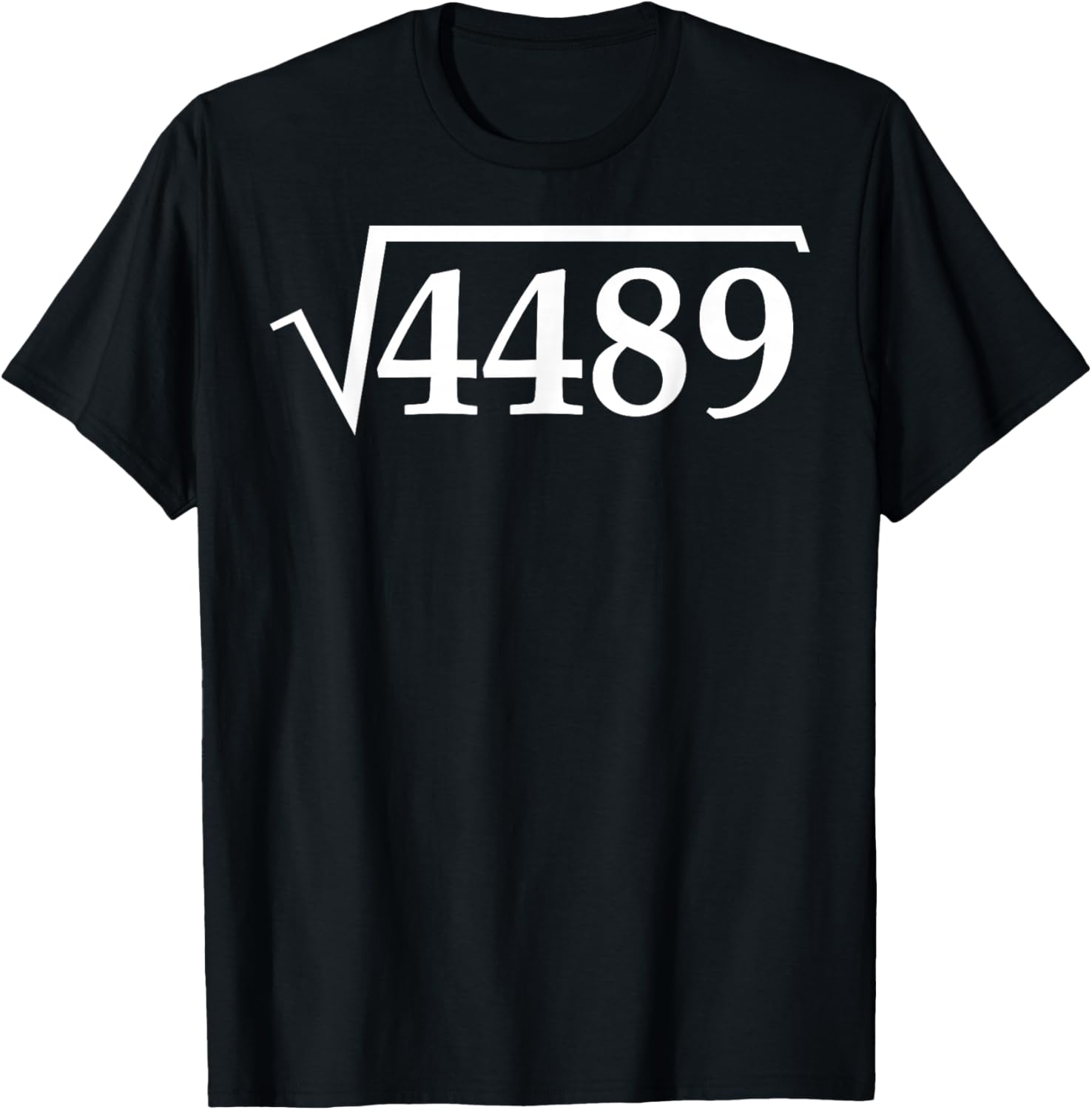 Funny 67 Meme Brainrot Square Root 4489 Slang Math Teacher T-Shirt - T-Shirt | Black