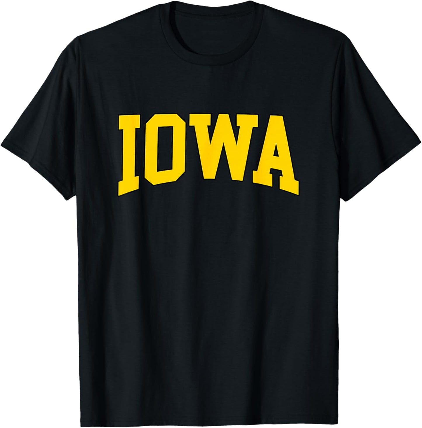 Iowa - Throwback Design - Classic T-Shirt - T-Shirt | Black