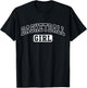 Basketball Girl Funny Athletic Lettering Daughter Youth Kids T-Shirt - T-Shirt | Black