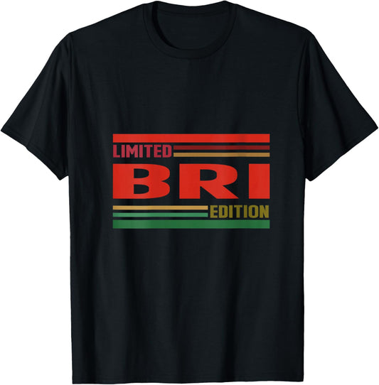 Women's BRI Limited Edition Shirt BRI Name Personalized V-Neck T-Shirt - T-Shirt | Black