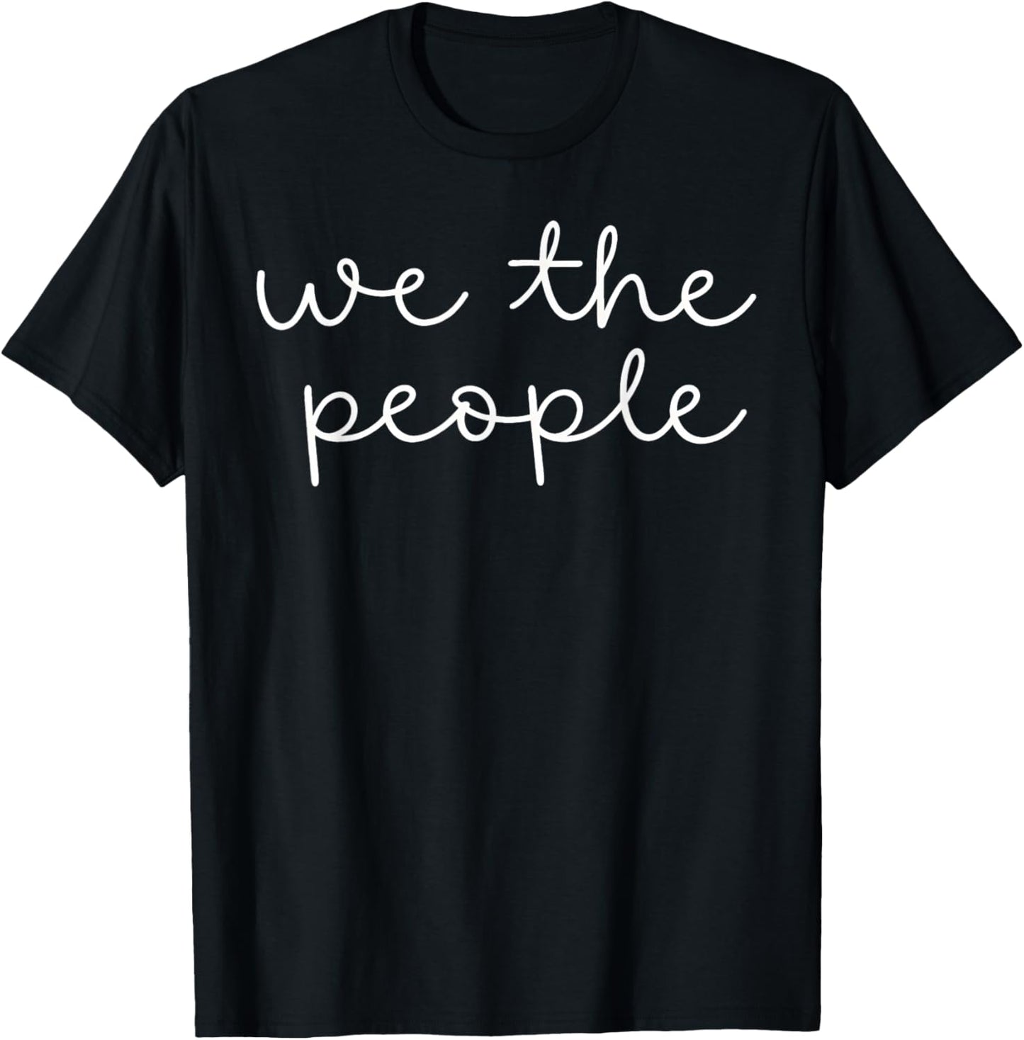 We The People Minimalist T-Shirt - T-Shirt | Black