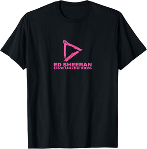 Ed Sheeran Play EU UK Live 2025 T-Shirt - T-Shirt | Black