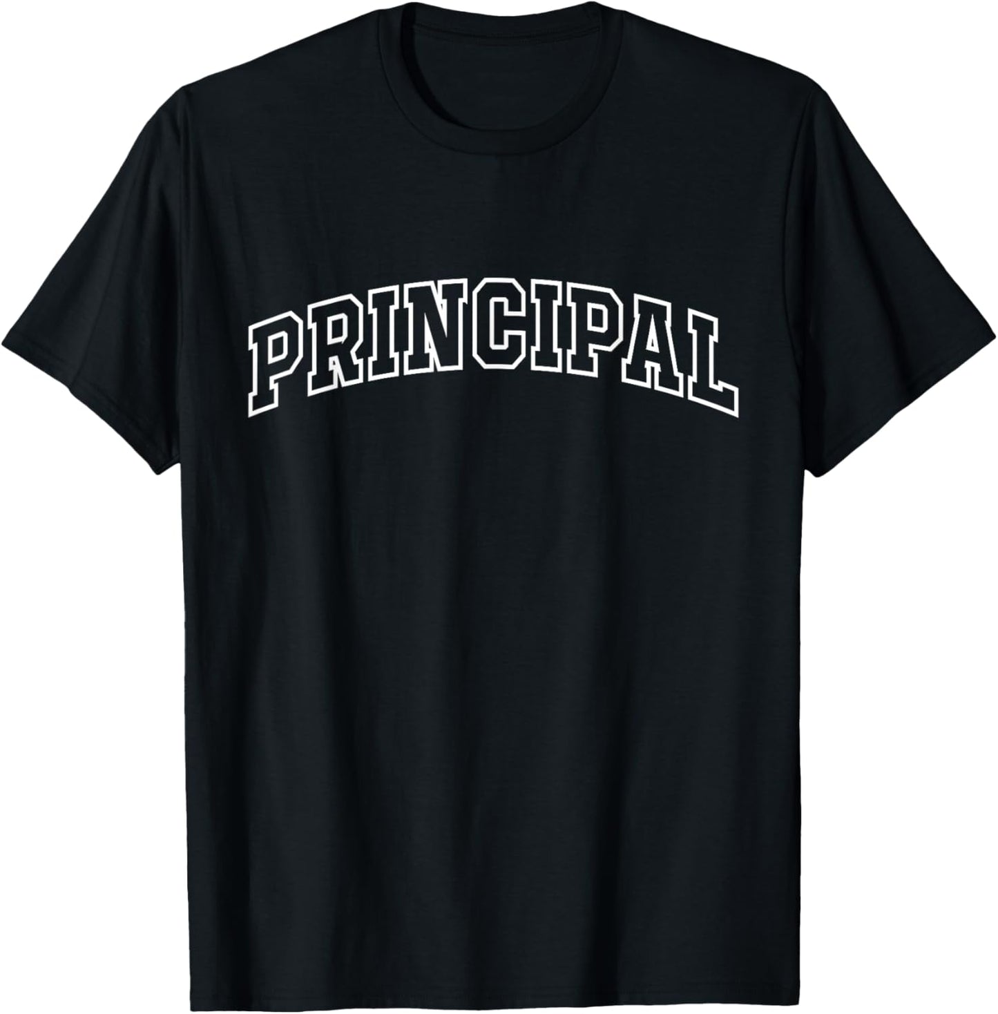 Principal Funny Athletic Lettering Education Gifts Men Women T-Shirt - T-Shirt | Black