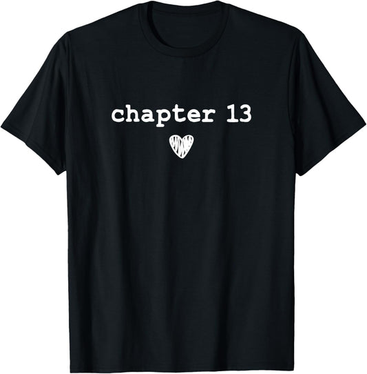 Chapter 13 | Book Lovers Readers & Authors 13th Birthday T-Shirt - T-Shirt | Black