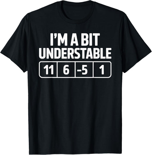 I'm a Bit Understable Golf Player Golfing Golfer Joke T-Shirt - T-Shirt | Black