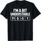 I'm a Bit Understable Golf Player Golfing Golfer Joke T-Shirt - T-Shirt | Black