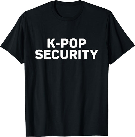 K-Pop Security Mom Dad Funny Halloween Costume T-Shirt - T-Shirt | Black