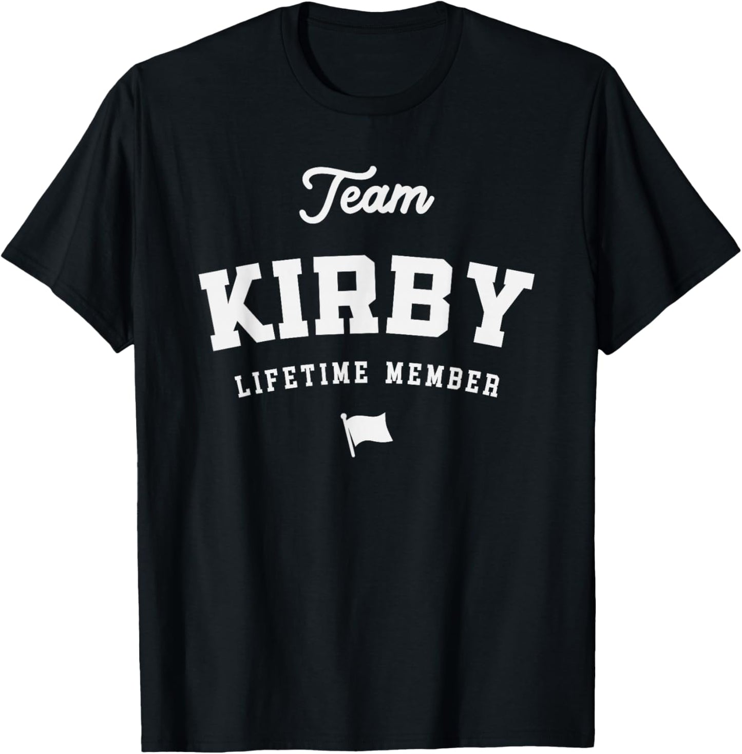 Team Kirby Lifetime Member Funny Name Kirby T-Shirt - T-Shirt | Black