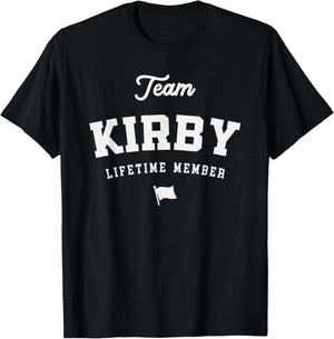Team Kirby Lifetime Member Funny Name Kirby T-Shirt - T-Shirt | Black
