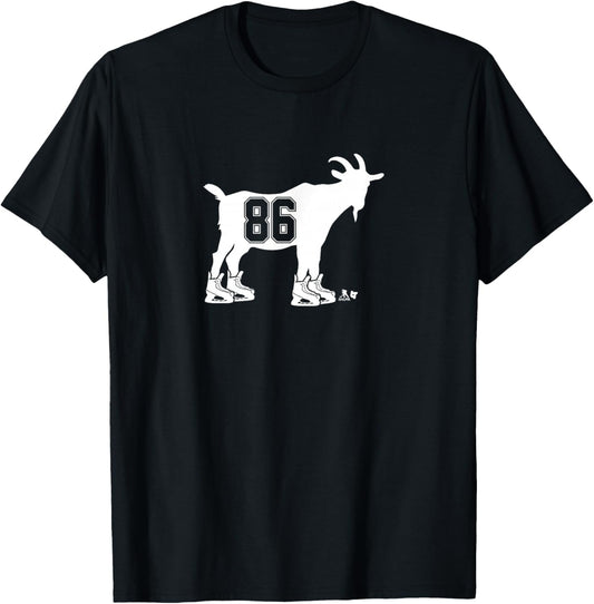 Nikita Kucherov - Goat 86 - Tampa Bay Hockey T-Shirt - T-Shirt | Black