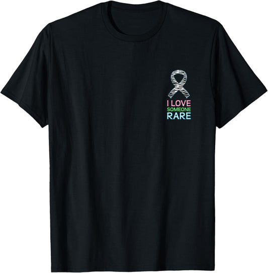I Love Someone Rare Awareness Shirt - Rare Disease Day 2026 T-Shirt - T-Shirt | Black