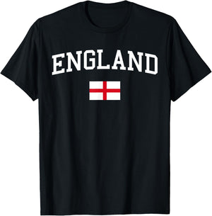 English Flag Men Women Kids England T-Shirt - T-Shirt | Black