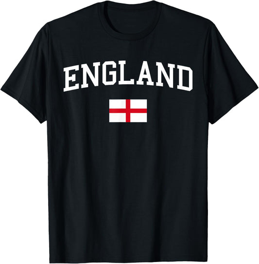 English Flag Men Women Kids England T-Shirt - T-Shirt | Black