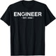 Engineer Est 2026 for Engineering Graduate T-Shirt - T-Shirt | Black
