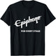 Epiphone Stage White T-Shirt - T-Shirt | Black