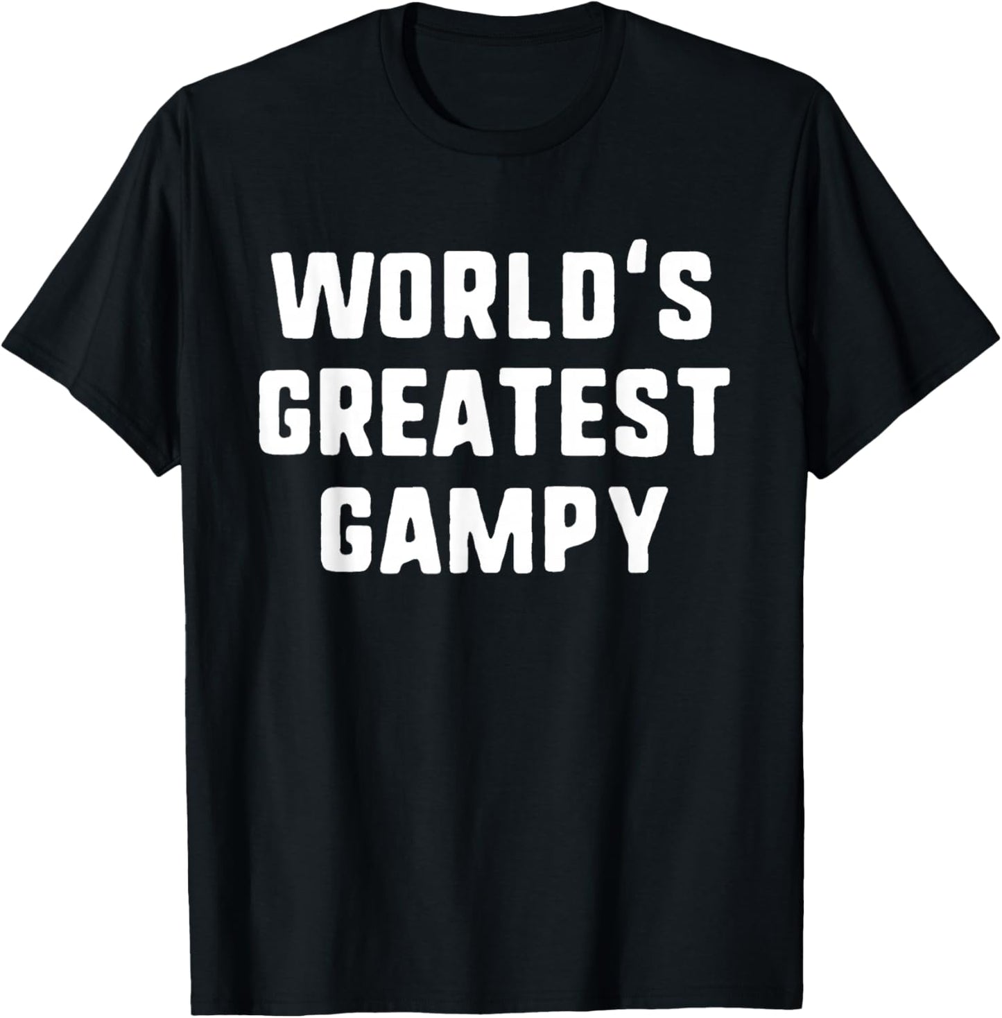 World's Greatest Gampy Funny Family T-Shirt - T-Shirt | Black