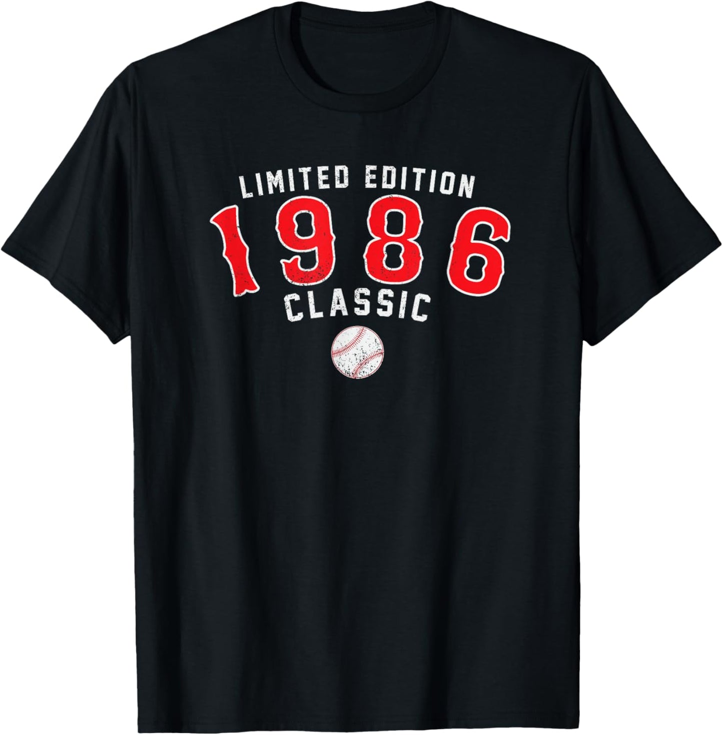 40 Year Old 1986 Classic Baseball 40th Birthday T-Shirt - T-Shirt | Black