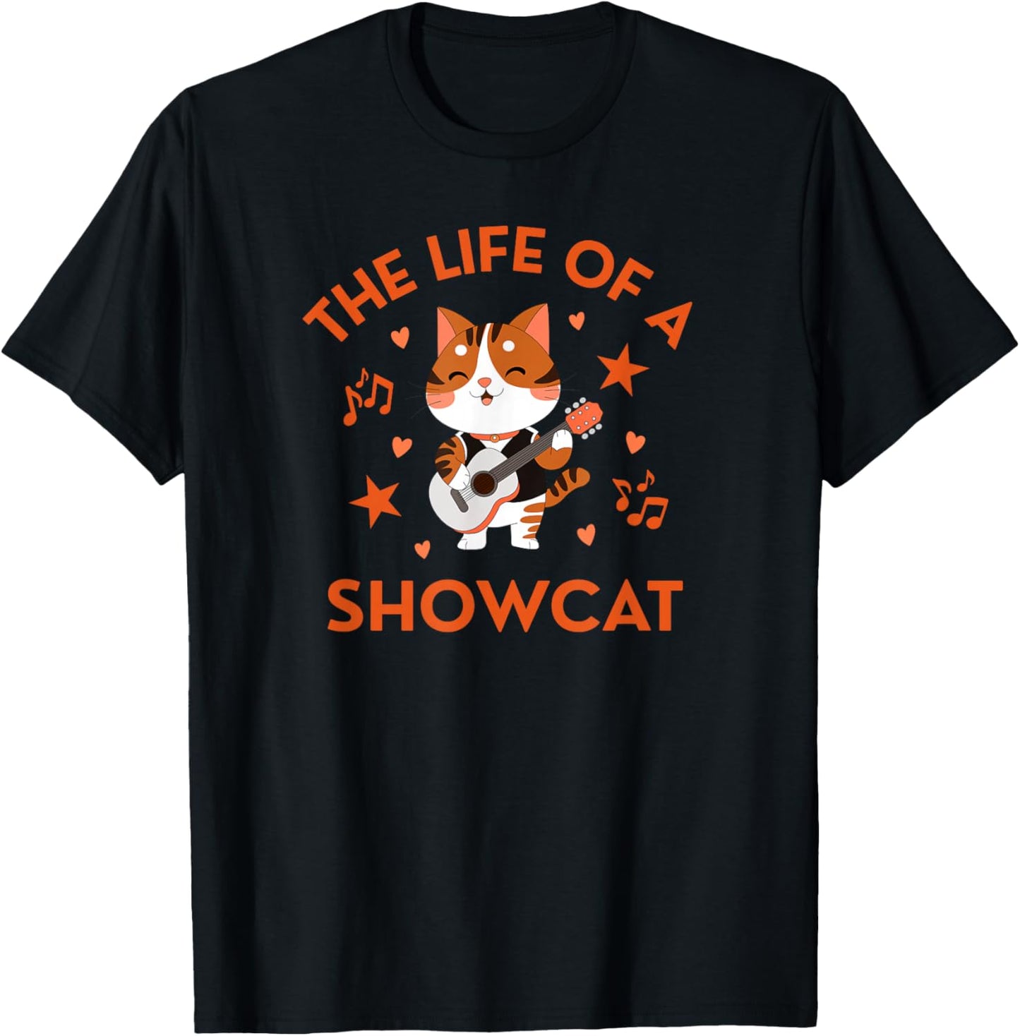 Fun and Cute The Life of a Showcat T-Shirt - T-Shirt | Black