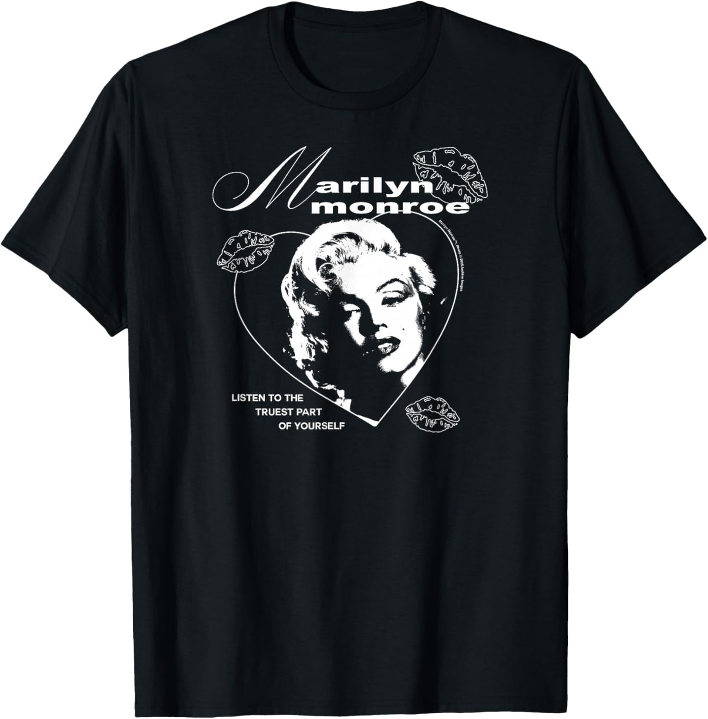 Marilyn Monroe - Listen to The Truest Part of Yourself T-Shirt - T-Shirt | Black
