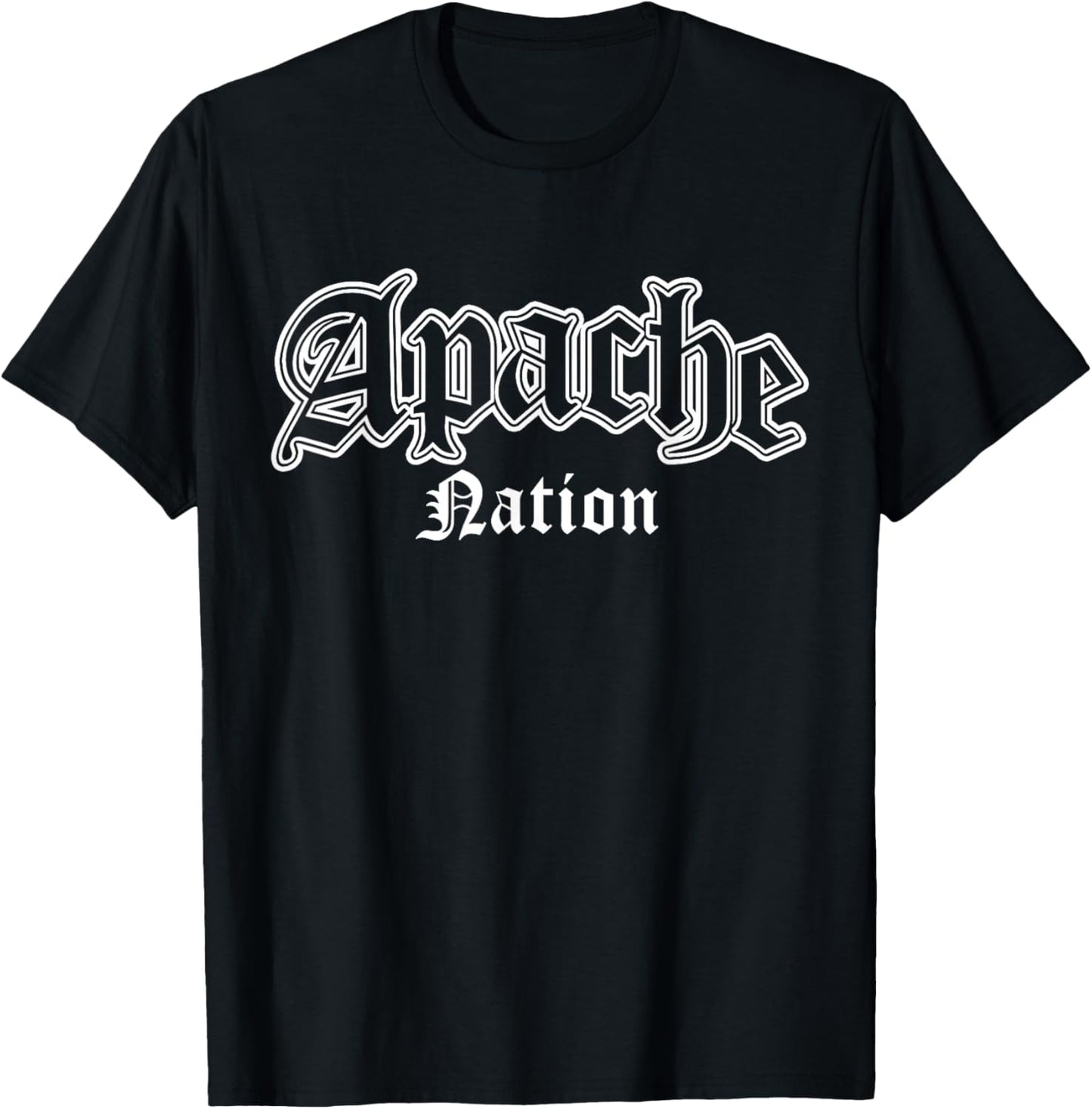 Apache Nation Native American Indian T-Shirt - T-Shirt | Black