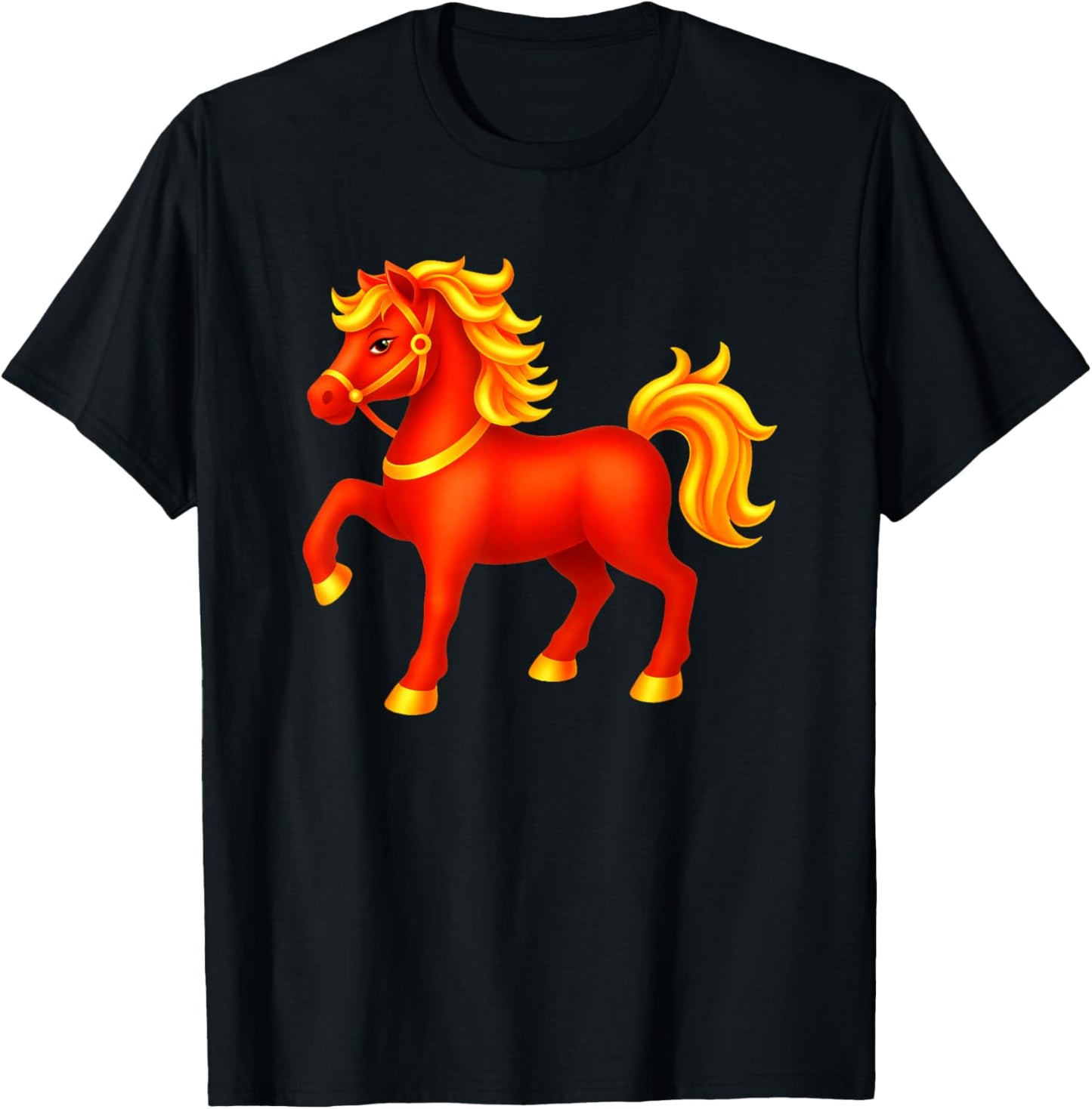 Year of The Horse Chinese New Year 2026 Kids Men Women T-Shirt - T-Shirt | Black